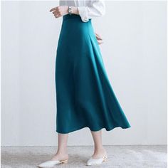 SPECIFICATIONS Material: Acetate,Polyester,Silk Gender: WOMEN Fabric Type: SATIN Dresses Length: Mid-Calf Size Chart Please allow slight (±2cm)manual measurement deviation for the data. Description Title: Vintage High Waist Solid Satin Women A-Line Skirt Summer Female Party Casual Slim Falda Midi Skirts Office Lady SkirtSeason: Spring Summer AutumnGender: Women's SkirtOccasion: Casual,Fashion,Vintage,Office LadyPattern Type: Solid ColorColor:Black Blue Green BeigeSize: S M L XLPackages Contents: Casual Satin Lined Skirt, Solid Satin Skirt For Workwear, Silk A-line Skirt, Workwear Satin Flared Skirt, Satin Flared Skirt For Work, Flowy Satin Skirt For Workwear, Satin Flowy Skirt For Work, Flared Satin Skirt For Workwear, Solid Silk Skirt For Spring