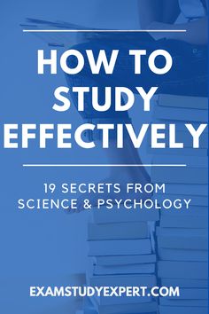 a stack of books with the title how to study effectively