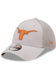 Pull on this Texas Longhorns Team Neo 39THIRTY Grey Flex Hat just in time for the game! This Texas Longhorns Flex Hat features a front team embroidered logo with a flexible meshback. New Era Team Neo 39THIRTY, Team logo embroidered on the front, Team name embroidered in the visor, Flexible spacer mesh for side and back panels, Flexible fit sizing, Cotton & polyester blend material, Team logo embroidered on back, Cotton/Poly Blend, Wipe clean with cloth or cleaning kit, 4 Curved Bill Mesh Baseball Cap With Embroidered Logo, Mesh Snapback Hat With Embroidered Logo And Curved Bill, Mesh Hats With Embroidered Logo And Curved Brim, Mesh Hat With Embroidered Logo And Curved Brim, Mesh Hats With Curved Brim And Embroidered Logo, Team-colored Trucker Hat With Embroidered Logo, Gray Trucker Hat With Visor For Baseball Season, Indian Hat, Texas Longhorn