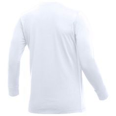 Go casual and comfortable in the Nike T-Shirt (Stock), a sportswear classic that goes with everything. Cotton fabric has a soft, comfortable feel. Ribbed neck and cuffs for optimal durability. Long sleeves are soft and help keep you warm during chilly games. Nike Tshirt, Sleeve Cotton, Nike Women, Cotton Fabric, Nike, Long Sleeve, Fabric, T Shirt