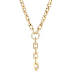 The Lennon Lariat is made from thick brass cable link chain, fastened with a with lobster clasp. Finishes available: 10K Gold or Rhodium-Silver. 2 Length Options:16" with an 7.5" drop24" with an 8" drop Chain measures:8.4mm (.33") wide Each link:13.1mm long (.51") & 2.2mm (.08") thick Clasp Measures:19mm (.75") long Everyday Gold Chain Lariat Necklace, Everyday Gold Lariat Necklace With Chain, Yellow Gold Brass Cable Chain Necklace, Gold-tone Lariat Necklace With Adjustable Chain, Gold-tone Toggle Necklace With Rectangular Links, Yellow Gold Lariat Chain Necklace With Adjustable Chain, Yellow Gold Lariat Toggle Necklace With Adjustable Chain, Yellow Gold Lariat Toggle Necklace With Chain, Modern Lariat Necklaces With Cable Chain