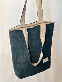 Elevate your accessory game with our stunning blue hemp handmade tote bag, a perfect blend of functionality and eco-conscious design. Crafted from durable, all-natural hemp, this tote is not only stylish but also a sustainable choice for the environmentally aware individual. The main compartment features a high-quality YKK zipper, ensuring your belongings are secure and easily accessible. Whether you're heading to the beach, running errands, or going to work, this tote has you covered. Convenien Eco-friendly Recyclable Shoulder Bag With Double Handle, Large Natural Canvas Bag For Daily Use, Large Eco-friendly Shoulder Bag For Everyday, Natural Rectangular Canvas Bag For Everyday, Eco-friendly Recyclable Shoulder Bag, Everyday Natural Rectangular Canvas Bag, Eco-friendly Recycled Material Shoulder Bag For Daily Use, Handmade Linen Bags For Everyday Use, Eco-friendly Rectangular Bucket Bag For Everyday