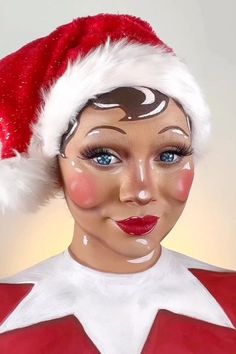 fun Christmas makeup looks Easy Christmas Eyeshadow Looks, Creative Christmas Makeup Looks, Creative Christmas Makeup, Easy Christmas Makeup, Christmas Eyeshadow Looks, Christmas Makeup Tutorial