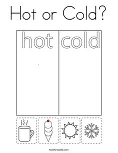 a printable hot or cold worksheet