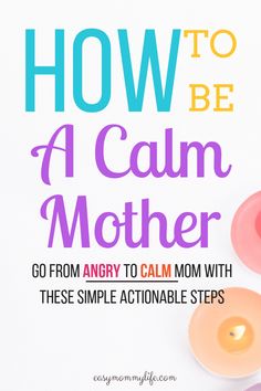 the cover of how to be a calm mother