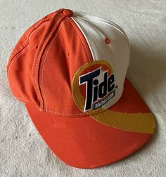 Vintage 90s Tide Racing Team Swirl Embroidered Logo NASCAR Snapback Hat Cap. Good vintage condition, some minor wear- please see photos for condition. Vintage White Fitted Hat With Curved Brim, White Vintage Fitted Hat With Curved Brim, Retro Sports Hat With Curved Bill, Vintage White Baseball Cap With Curved Bill, Vintage Baseball Cap With Curved Bill, Vintage White Trucker Hat With Embroidered Logo, Vintage Sports Baseball Cap With Curved Bill, Retro White Baseball Cap, Vintage Curved Bill Baseball Cap For Sports