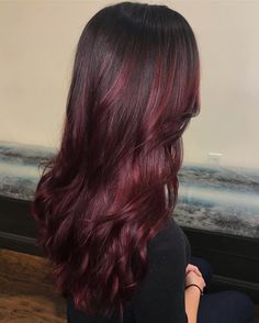 Cherry Brown Hair, Cola Hair, Cherry Cola Hair, Dark Cherry Red, Hair Color Pictures, Cherry Red Hair, Wine Red Hair, Haircuts For Medium Length Hair