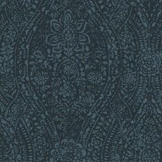 a dark blue wallpaper with an intricate design