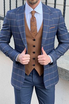 Navy Blue Suit Men Color Combinations, Suit Color Combinations, Pants Gift, Navy Blue Suit, Suit Material, Shirt Tie, Fashion Suits For Men, Suits For Sale, Jacket Vest