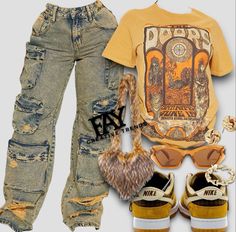 Von Dutch Outfit, Dutch Outfit, Cute Highschool Outfits, Outfit Black Women, Teen Swag Outfits, Cute Nike Outfits, Fasion Outfits, Outfit Inspo Casual, Cute Lazy Day Outfits