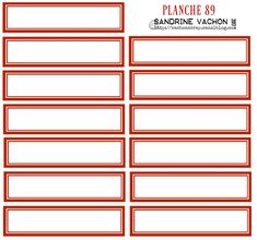 the printable place cards are red and white, with lines on each one side