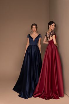 Evening dress V-187 for Sale at NY City Bride Simple Prom Gown, Bridesmaid Dress Silk, Simple Evening Dress, Tulle Party Dress, City Bride, Lace Bridesmaids, Elegant Prom Dresses, Evening Dress Fashion, Dress Simple