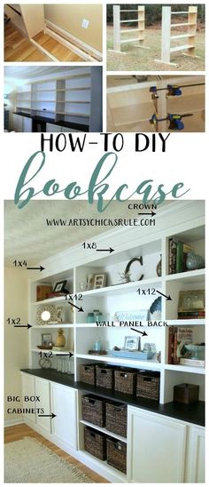 how to diy bookcases for the home