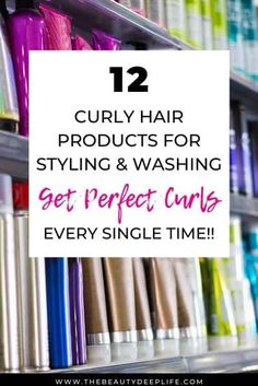 The Best beauty products for naturally, curly and frizzy hair, featuring a round-up of top curly hair products to help you get perfect curls with frizz control! Best hair moisturizer, shampoo, conditioners, and overall styling products for curly hair, best of all they can be found at the drugstore or on Amazon! #curlyhairproducts #hairproductsforstyling #hairproducts Hair Products For Styling, Top Curly Hair Products, Products For Curly Hair, Hair Moisturizer, Hair Mask Recipe, Best Natural Hair Products, Curly Hair Products, Best Beauty Products, Curly Hair Routine