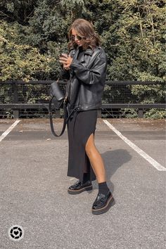 All black outfit 
Leather biker jacket
Loafers  outfit
Autumn outfits inspo 
Loafers & socks 
Autumn outfits ideas 

Follow my shop @beth_bartram on the @shop.LTK app to shop this post and get my exclusive app-only content!

#liketkit #LTKshoecrush #LTKeurope #LTKSeasonal
@shop.ltk
https://liketk.it/3PyD7 Black Socks Outfit, Biker Jacket Outfit Women, Leather Loafers Outfit, Loafers Women Outfit, Chunky Loafers Outfit