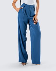 Get down to business 💙 Made from stretch suiting fabric with side seam pockets and a wide leg fit, these teal trousers are the kind of look that will make sure they follow orders 💅 Teal Trousers, Suiting Fabric, Cargo Pant, Trouser Pants, Shoe Collection, Make Sure, Jumpsuit Dress, Print Dress, Jumpsuit Romper