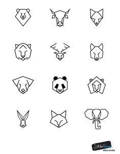 the logos for different types of animals