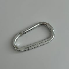 4” Metal silver carabiner Loving someone is never a waste and just peachy engravings The perfect size to hold all of your keychains and keys, but not meant for climbing Carabiner Keychain Outfit, Carabiner Aesthetic, Carabiner Keys, Engraved Carabiner, Cool Carabiner, Cute Carabiner, Carabiner Keychain, Birthday Fits, Oh My Love