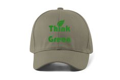 High quality custom made cap with unique embroidered design. Each garment is individually handcrafted. Logo embroidered with professional embroidery machine. Made from high quality cotton. 100% cotton. Adjustable back closure with metal buckle. fits to all sizes Curved visor, 4 sewn eyelets, 4 rows on visor. Hand wash recommended. Green Cotton Hat With Embroidered Logo, Green Cotton Flat Bill Hats, Green Cotton Dad Hat With Flat Bill, Green Cotton Fitted Hat With Flat Bill, Green Cotton Flat Bill Fitted Hat, Cotton Dad Hat With Custom Logo, Embroidered Cotton Trucker Hat With Flat Bill, Custom Logo Cotton Snapback Trucker Hat, Custom Logo Cotton Baseball Cap