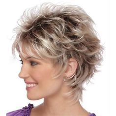 New Product Charming Color: The Color Of The Wigs For White Women Short Hair Is Dark Brown Ombre Blonde, Stylish And Charming. But Because Of The Color Settings Of Computer Monitors Or Other Reasons, The Color May Be Slightly Different From The Photoes, Please Understand Material: This Short Blonde Wigs For Women Is Made Of High Quality Heat Resistant Synthetic Fiber, Which Is Very Suitable For Long Term Use, Looks Natural, Just Like Your Own Hair Wig Size: 100% Breathable Roses Nets Make You Fe Short Blonde Pixie Cut, Wigs For White Women, Short Blonde Pixie, Dark Brown Ombre, Blond Ombre, Ombre Blond, Natural Looking Wigs, Natural Hair Wigs, Spiked Hair