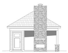 this is the front elevation of these small house plans, but it's not for sale