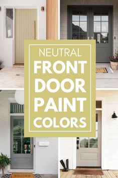 front door paint colors that are neutral and white