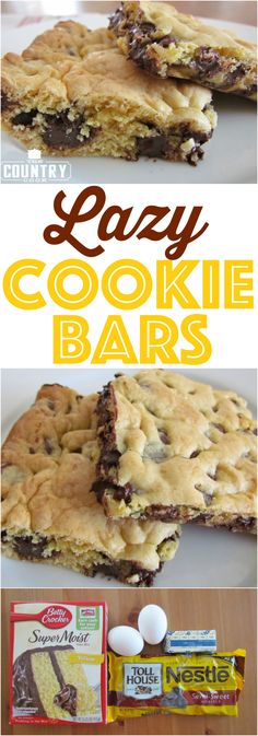 easy cookie bars with chocolate chips and marshmallows are the perfect dessert for easter