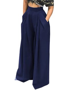 PRICES MAY VARY. 🌟Wide leg palazzo pants for women made of Polyester and spandex,We are committed to product quality and customer service. 🌟Plus size palazzo pants for women,Casual Style,Solid Color,Elastic Waistband,Front Seam Down Legs,Loose Flowy Long Pants,Palazzo Pants for Women,Wide Leg Pants for Women,High Waist Plus Size PalazzoPants. 🌟Wide leg pants for women You can wear it in Causal, Dayliwear, Work, Club, Cocktail, Formal and so on. It is perfect for casual work party yoga vacatio Palazzo Pants Plus Size, Wide Leg Palazzo Pants, Yellow Pants, Womens Wide Leg Pants, Fashion Sites, Women's Casual Style, Plus Size Pants, Palazzo Pants, Classy Women