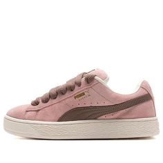 Puma Suede Classic Sneakers 'Pink Brown' 395205-11 Brown Pink Shoes, Brown Sneakers Women, Basic Shoes, Sneakers Pink, Buy List, Limited Edition Sneakers, Outfit Mujer, Puma Suede, Shoe Inspo