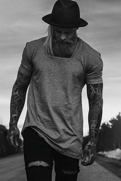 - Josh Mario John, Beard Lover, Beard Tattoo, Hipster Man, Awesome Beards, Hair Guide, Hair And Beard Styles, Beard Styles, Outfit Casual