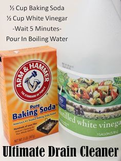 an advertisement for baking soda with instructions on how to use it and what to use it