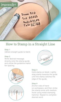 how to stamp in a straight line