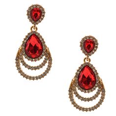 measures(inch) : length 1.75 Elegant Red Hoop Earrings For Formal Occasions, Red Chandelier Earrings For Formal Events, Elegant Red Danglers, Formal Red Chandelier Earrings, Elegant Red Dangle Clip-on Earrings, Elegant Red Danglers For Pierced Ears, Elegant Red Metal Hoop Earrings, Red Teardrop Chandelier Earrings For Formal Occasions, Red Dangle Clip-on Earrings For Formal Occasions