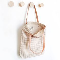 Discover all available colors here: https://www.etsy.com/shop/5mmPaper?section_id=22953113 - Tote bag size - 16x14x3 inches (36x40x7.5 cm) - Heavy duty natural cotton canvas - Natural coloured genuine leather straps - 24 inches long (60 cm) - Inside pocket - 8x6 inches (20x15 cm) - Golden zipper Simply a solid tote bag. This tote bag is made out of natural sturdy cotton canvas, a very thick and strong natural cotton to ensure a long lasting quality. The canvas is finished with a layer of wax whi Everyday Square Canvas Bag With Leather Handles, Square Canvas Bag With Leather Handles For Everyday, Cosmic Jewelry, Bags 2022, Blue Grid, Sac Diy, Trendy Tote Bags, Eco Bag, Trendy Tote