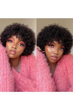 Short Bob Wigs 8 inch Water Wave Human Hair Bob Wigs for Black Women With Bangs. Short Curly Bob, Remy Human Hair Wigs, Pixie Cut Wig, Short Bob Wigs, Short Pixie Cut, Curly Bob, Wigs Hair Extensions, Short Pixie, Short Curly