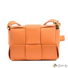 Bird in Bag - Simple single shoulder bag bag female new woven small square bag popular fashion crossbody armpit bag Trendy Rectangular Bag With Intrecciato Weave, Square Shoulder Bag With Intrecciato Weave, Armpit Bag, Popular Fashion, Street Trends, Orange Bag, Bag Bag, Bird In Bag, Square Bag