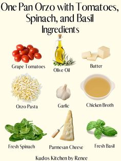 an image of different foods that are in the middle of each one, including spinach and