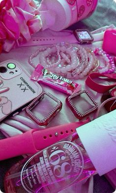 Hot Pink Stuff, Pink Girly Things Aesthetic, Pink Lifestyle Aesthetic, Pink Girly Things Accessories, Pink Aesthetic Pictures, Baddie Pfp Pink, Pink Essentials, Pink Girly Aesthetic, Girly Items