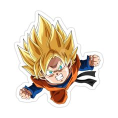 a sticker with the image of gohan from dragon ball super broly on it