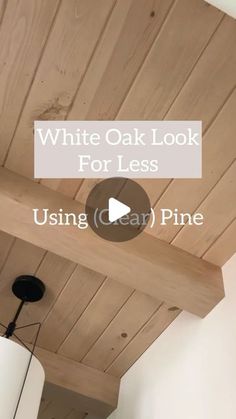 white oak look for less using cedar pine