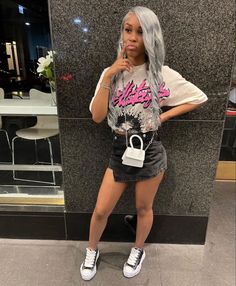 Cute Mini Skirt Outfits Black Women, Designer Outfits Black Woman Birthday, Mason Mihara Fits Black Women, Denim Tears Outfit Black Women, Designer Outfits Black Woman, Mihara Yasuhiro Shoes Outfit, Fly Outfit Black Women, Shorts Outfits Black Women, Cute Mini Skirt Outfits