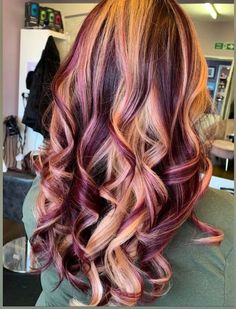 "Autumn Hair Color Ideas for Blondes & Brunettes 🍂" "Transform Your Locks: Fall Hair Color Trends for Blondes and Brunettes" Red Purple And Blonde Highlights, Blonde Red And Purple Hair, Trending Highlights Hair Colors 2024, Fall Hair With Blonde, Color Weave Hairstyles, Hair Color For 2024, Bright Red And Blonde Hair Color, Valentines Hair Color, Spring Hair Color Trends 2024