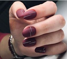 17 Short Gel Nail Ideas for Winter 2023-2024 Maroon Nail, Fall Wedding Nails, Patrick Nagel, Maroon Nails, Nails Purple, Minimalist Nail Art, Cute Spring Nails, Spring Nail Colors, Lines On Nails