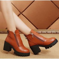 Upper Material:PU Boot Height:Ankle Closure Type:Zip Boot Type:Basic Toe Shape:Round Toe Heel Height:High (5cm-8cm) Heel Type:Square heel Model Number:women boots HTD1067 Season:Spring/Autumn Insole Material:PU Pattern Type:Solid Outsole Material:Rubber With Platforms:Yes Platform Height:0-3cm is_handmade:Yes Lining Material:Short Plush Shaft Material:PU Fit:Fits true to size, take your normal size Fashion Element:Platform Department Name:Adult Item Type:Boots Winter Ankle Martin Boots With Zipper, Trendy Ankle-high Martin Boots With Zipper, Fall Martin Boots With Zipper And Round Toe, High Ankle Martin Boots With Zipper For Winter, Winter High Ankle Martin Boots With Zipper Closure, Winter High Ankle Martin Boots With Zipper, Winter Martin Boots With Zipper Closure And High Ankle, High-top Martin Boots With Zipper Closure For Fall, Trendy Ankle Martin Boots With Zipper