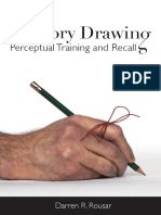 a hand holding a pencil and writing on paper with the title dry drawing, perceptual training and recall