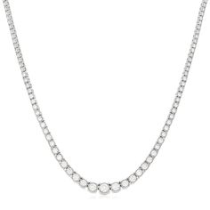 7 Carat Graduated Diamond Riviera Necklace – Reis-Nichols Jewelers