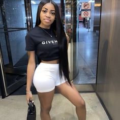 Details: Crop Top Short Sleeve Shirt Givenchy Print Trendy Short Sleeve Tops For Going Out, Casual Short Sleeve Tops For Going Out, Beyonce Dancers, Crop Top Short Sleeve, Cute Birthday Outfits, Creative Photoshoot Ideas, Grown Women, Birthday Outfits, Glam Girl