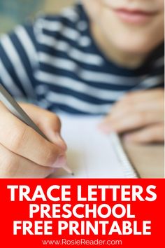 This trace letters preschool free printable is my favorite one because Rosie just loves all the fun designs on the printables and always uses the tracing sheets as coloring sheets after!! Trace Alphabet, Tracing Sheets