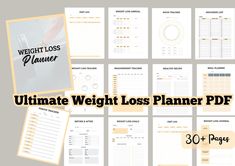 Weight Loss Planner, Weight Loss Journal, Initiative Tracker, Instant Downloadable PDF Achieve your weight loss goals with our comprehensive Weight Loss Tracker PDF! This meticulously designed, printable health and fitness planner is the perfect companion on your journey to a healthier you. Ideal for those who want to stay organized, motivated, and on track, our weight loss tracker includes a variety of helpful features to monitor your progress and celebrate your achievements. This Purchase Cont Initiative Tracker, Health And Fitness Planner, Weight Tracker Bullet Journal, Bullet Journal Loss Weight Planner, Period Tracker, Tracker Printable