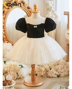 Get 10% off now! Buy black and white tulle lace girls party dress with sleeves at cheap price online. Free stable shipping and pro custom service since 2009. White Lace Patchwork Princess Dress For Party, White Princess Dress With Lace Patchwork For Party, Fitted Princess Dress With Lace Patchwork For Party, Party Princess Dress With Lace Patchwork, Princess Party Dress With Lace Patchwork, White Tutu Dress With Lace Trim For Parties, Lace Princess Dress With Patchwork For Party, Fitted Princess Dress With Lace Bodice For Party, White Fitted Princess Dress With Lace Sleeves